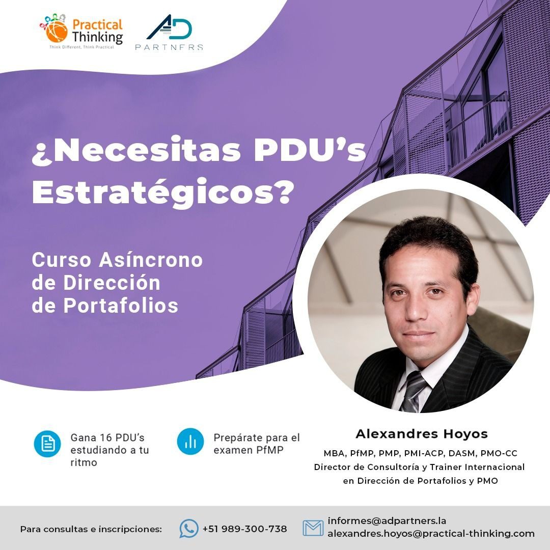 Curso asíncrono de dirección de portafolios